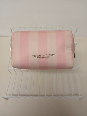 Victoria's Secret Pink & Blush Striped Travel Pouch